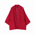 Czerwone kimono wełniane