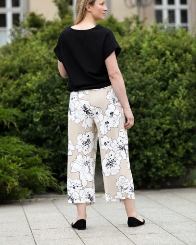 Wiskozowe spodnie w kwiaty
