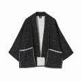 Bawełniane czarne kimono