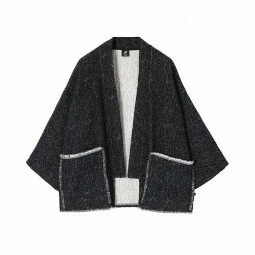 Bawełniane czarne kimono