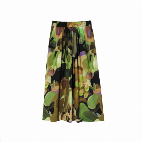 kolorowa spódnica z wiskozy