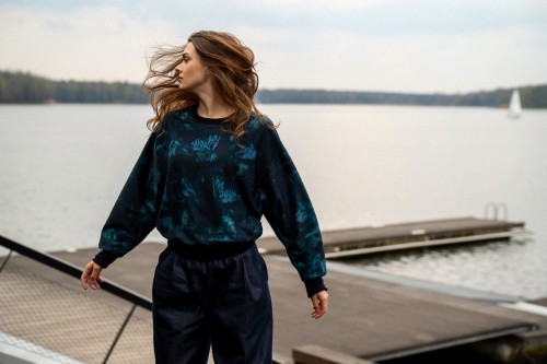 bawełniana luźna bluza