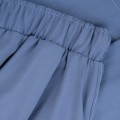 szerokie niebieskie spodnie tencel