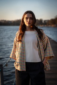 Libi - Kimono w kolorową kratkę