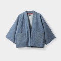 jeansowe niebieskie kimono